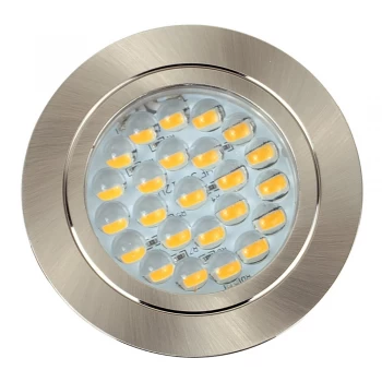 Image of Voyager Satin Nickel Recessed LED Downlight in Cool White