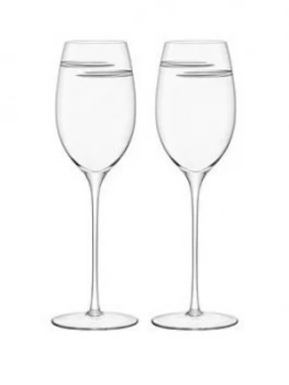 image of Lsa International Verso White Wine Glasses ; Set Of 2