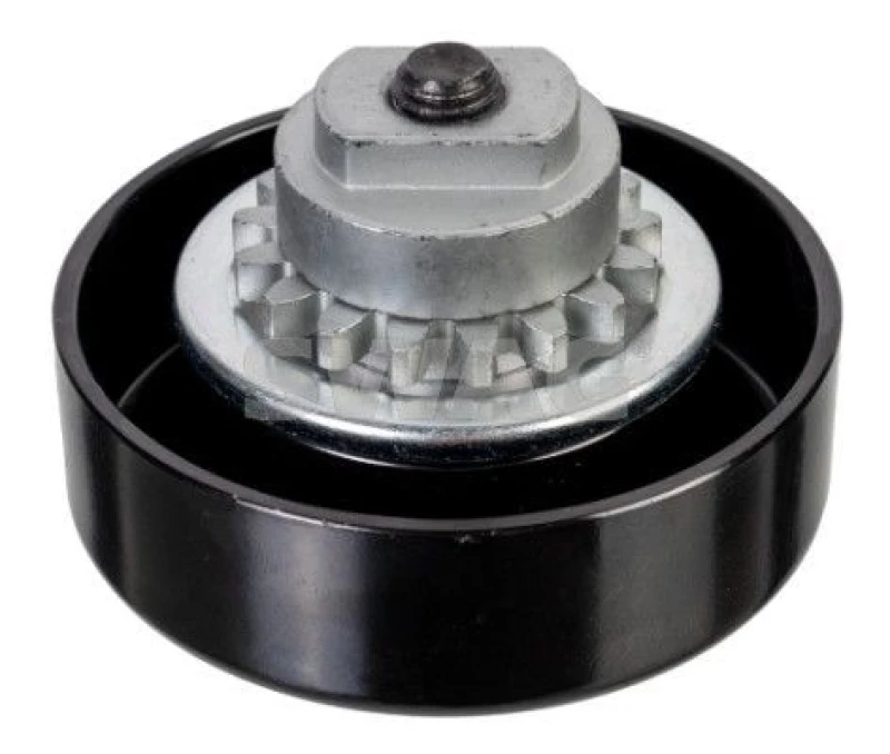 Image of SWAG 33 10 2413 Tensioner Pulley with screw Metal Tensioner Pulley,v-ribbed belt (310)