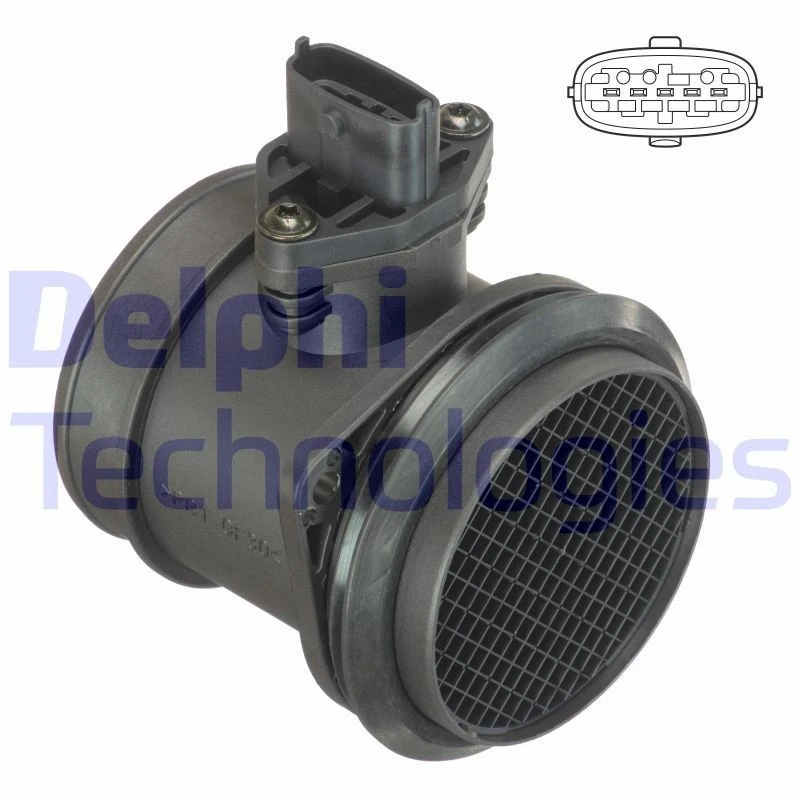 Image of DELPHI Mass air flow sensor DELPHI AF10411-12B1
