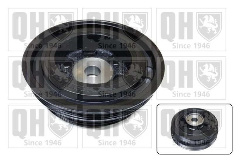 Image of QUINTON HAZELL Crankshaft pulley QUINTON HAZELL QCD158