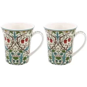 image of William Morris Blackthorn Mugs Set of 2