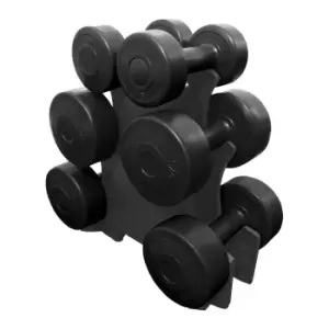 image of Azure 12kg Dumbbell Set with Stand