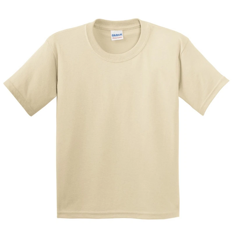 Image of Gildan Youth Heavy Cotton T-Shirt in Light Sand Size: Large Light Sand Unisex L