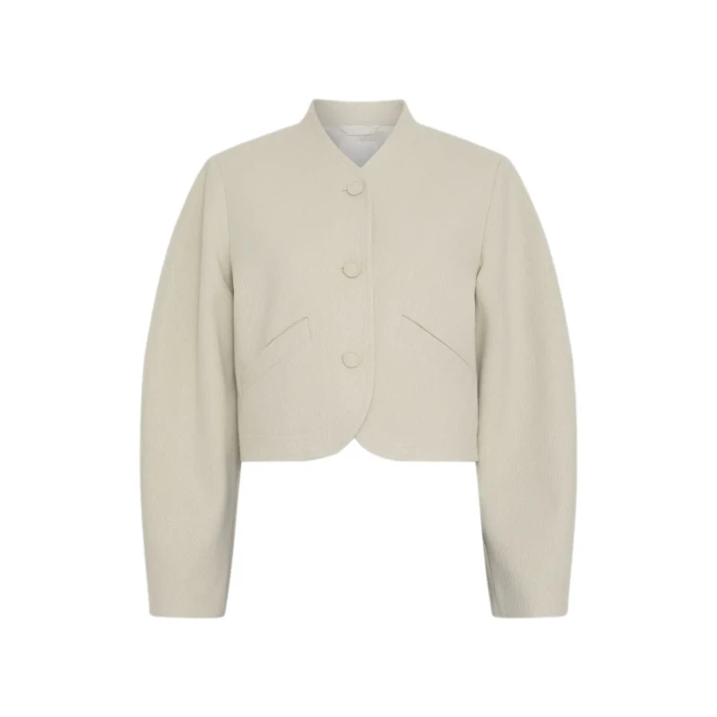 Image of moss copenhagen Womens jacket Moss Copenhagen Sari Esmeralda Beige Female XS