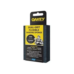 image of Oakey Dual-Grit Flexible Sanding Sponge Coarse/Extra Coarse