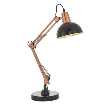 image of Marshall 1 Light Table Light Bronze & Satin Black, E27