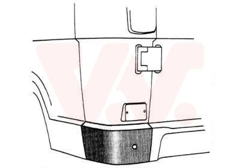 Image of VAN WEZEL Side panel VAN WEZEL 3070133