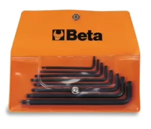 image of Beta Tools 97 BTX/B8 8pc Ball Head Offset Torx Key Wrench Set Wallet 000970159