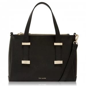 Image of Ted Baker Julieet Stru Leather Bag - Black