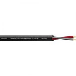 Image of Cordial CLS 240 Black 100 Professional Twinax Speaker Cable 2 x 4 mm2 Black Sheath