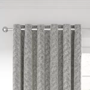 image of Nalu Nicole Scherzinger Hana Lined Curtains 66" x 72", Silver