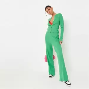 Missguided Wide Leg Trousers Co Ord - Green