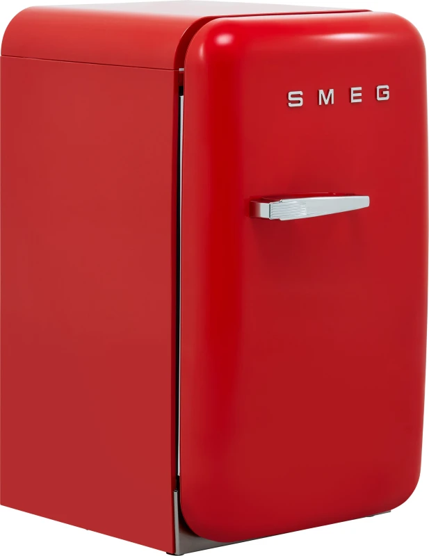 Image of Smeg Right Hand Hinge Mini Bar FAB5RRD5 72cm Fridge - Red - D Rated, Red