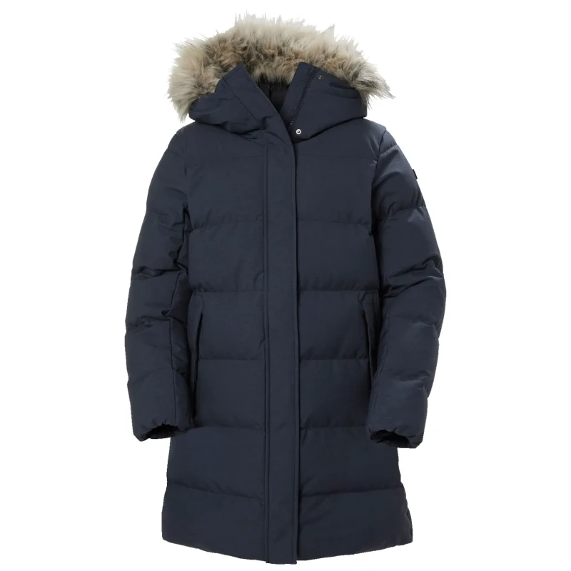 Image of Helly Hansen Long jacket Helly Hansen Blossom Bleu Female M