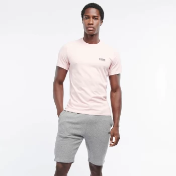 Image of Barbour International Mens Small Logo T-Shirt - Pink Cinder - XL