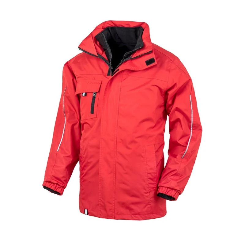 Image of Result Result Men Core Printable 3-In-1 Transit Jacket in Red Size: X-Small Red XS Male 5059444282973
