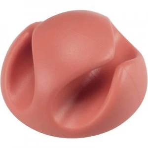 Image of Cable mount Self adhesive Red 558357