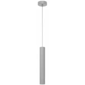 image of Helam Tuba Slim Pendant Ceiling Light Grey 10cm