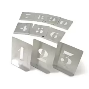 image of 200MM (Set of 10) Zinc Stencil Figures