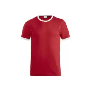 Image of Clique Unisex Adult Nome T-Shirt (XS) (Red/White)