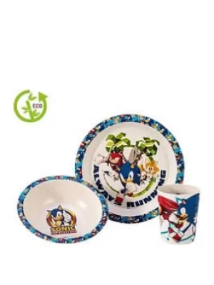 image of Sonic The Hedgehog 3 Piece Sonic Premium Dinner Set