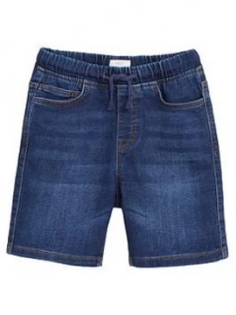 image of Mango Boys Denim Shorts - Dark Blue