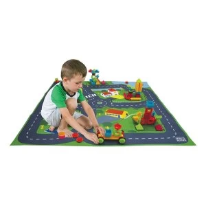 image of Seek'O City Carpet Building Blocks (90 Pieces)