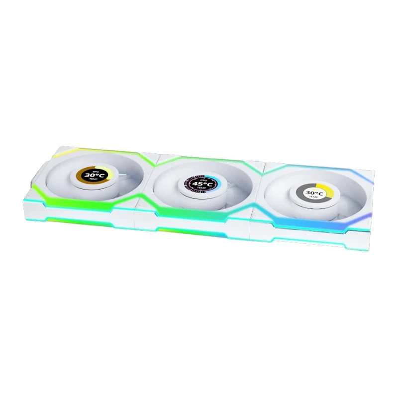 Image of Lian Li UNI SL WIRELESS RGB 120mm Reverse Flow Fan Triple Pack - Black