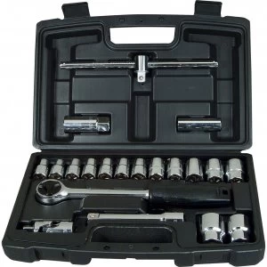 Image of Stanley 20 Piece 1/2" Drive Socket Set Metric 1/2"