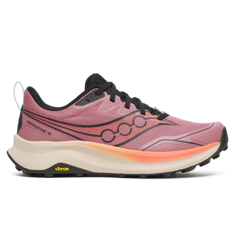 Image of Saucony Saucony Peregrine 16 Womens Mauve/Salmon - Mauve / 3 / Standard