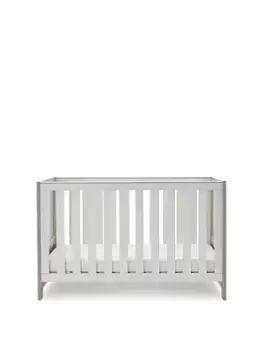 image of Obaby Nika Cot Bed - Grey Wash/White/Grey