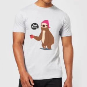 Image of Sloth Good Morning T-Shirt - Grey - 3XL