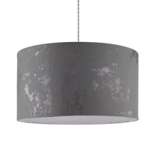 image of Grey with Metallic Splatter Effect Ceiling Shade