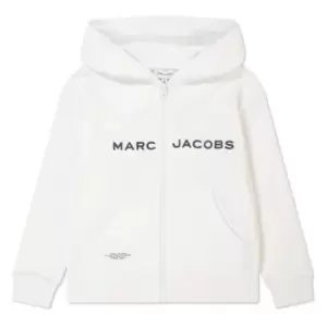 image of Marc Jacobs Marc Zip Hoodie - White