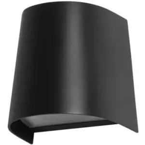 image of Netlighting Prisma Outdoor Up Down Wall Lamp Black, Tinted, IP65 - PX-0545-NEG