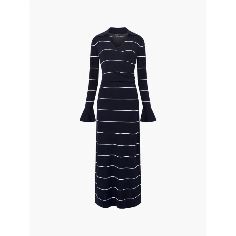 Image of French Connection Womens Ottie Knitted Jumper Dress Blue female 8 (XS)