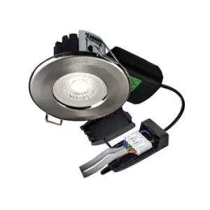 image of Collingwood Halers H2 Lite 500 Brushed Steel LED Downlight With Terminal Block 60 Degree - Warm White