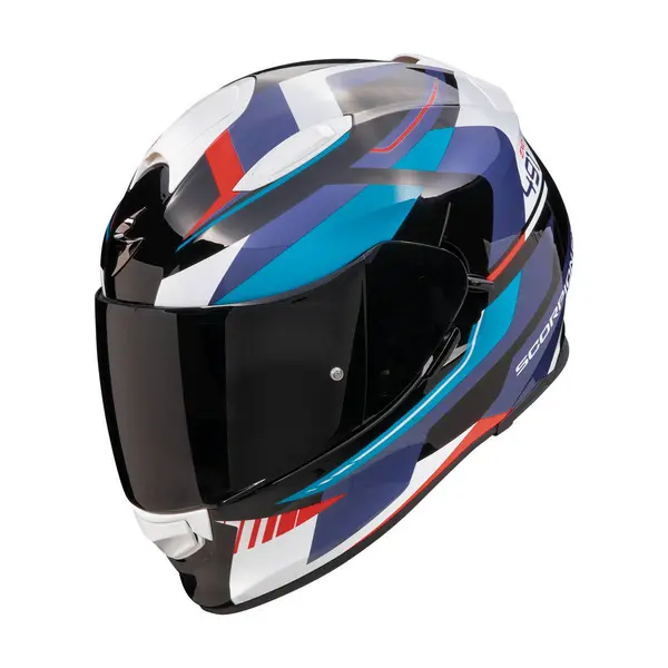 image of Scorpion EXO-491 Abilis Black Blue Red Full Face Helmet Size 2XL