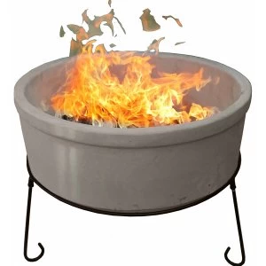 Gardeco Jumbo Atlas AFC Fire Bowl - Glazed Ivory