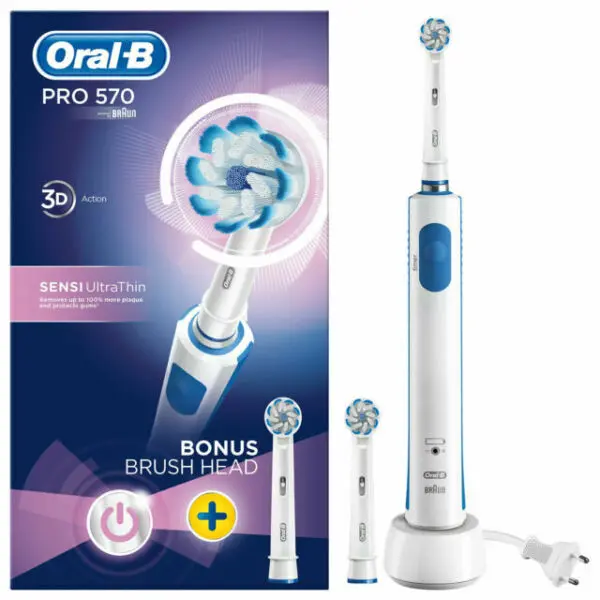 Image of Oral B Pro 570 Sensi Ultrathin Electric Toothbrush