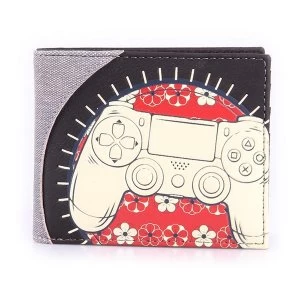 image of Sony Playstation Biker Controller Male Bi-fold Wallet (Multi-colour)