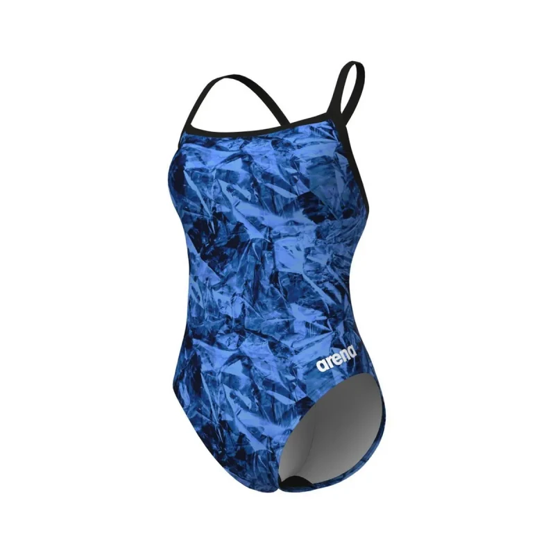 Image of Womens 1 Piece swimsuit Arena Team Crackle Challenge Noir Female 42