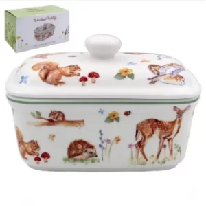 Woodland Wildlife Butter Dish