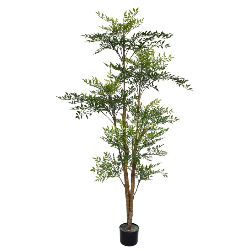 Image of N/A 165cm Fire Retardant Nandina Tree with 4857 Leaves