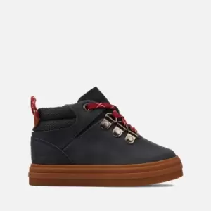 Image of Clarks Toddlers Nova Hike Boots - Navy Leather - UK 8.5 Toddler