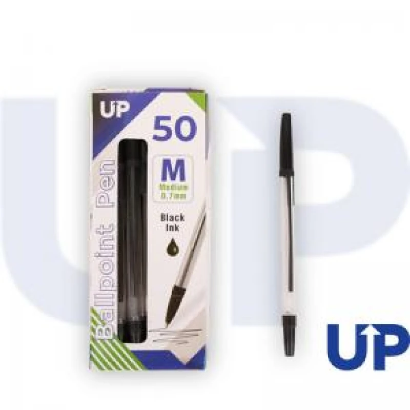Image of UP Ballpoint Pen 0.7mm Medium Black (50 Pack) UP0059