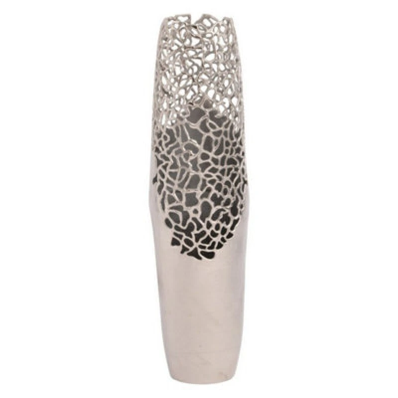 Image of Libra Interiors Apo Coral Small Vase Silver