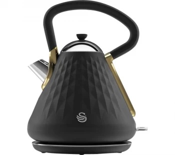 image of Swan Gatsby SK14080BLKN Traditional Kettle - Black