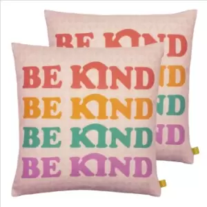 Image of Furn. Be Kind Twin Pack Polyester Filled Cushions Multi